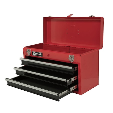 Homak 20in Red 3 Drawer Toolbox RD01032101